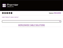 Tablet Screenshot of premiercables.com